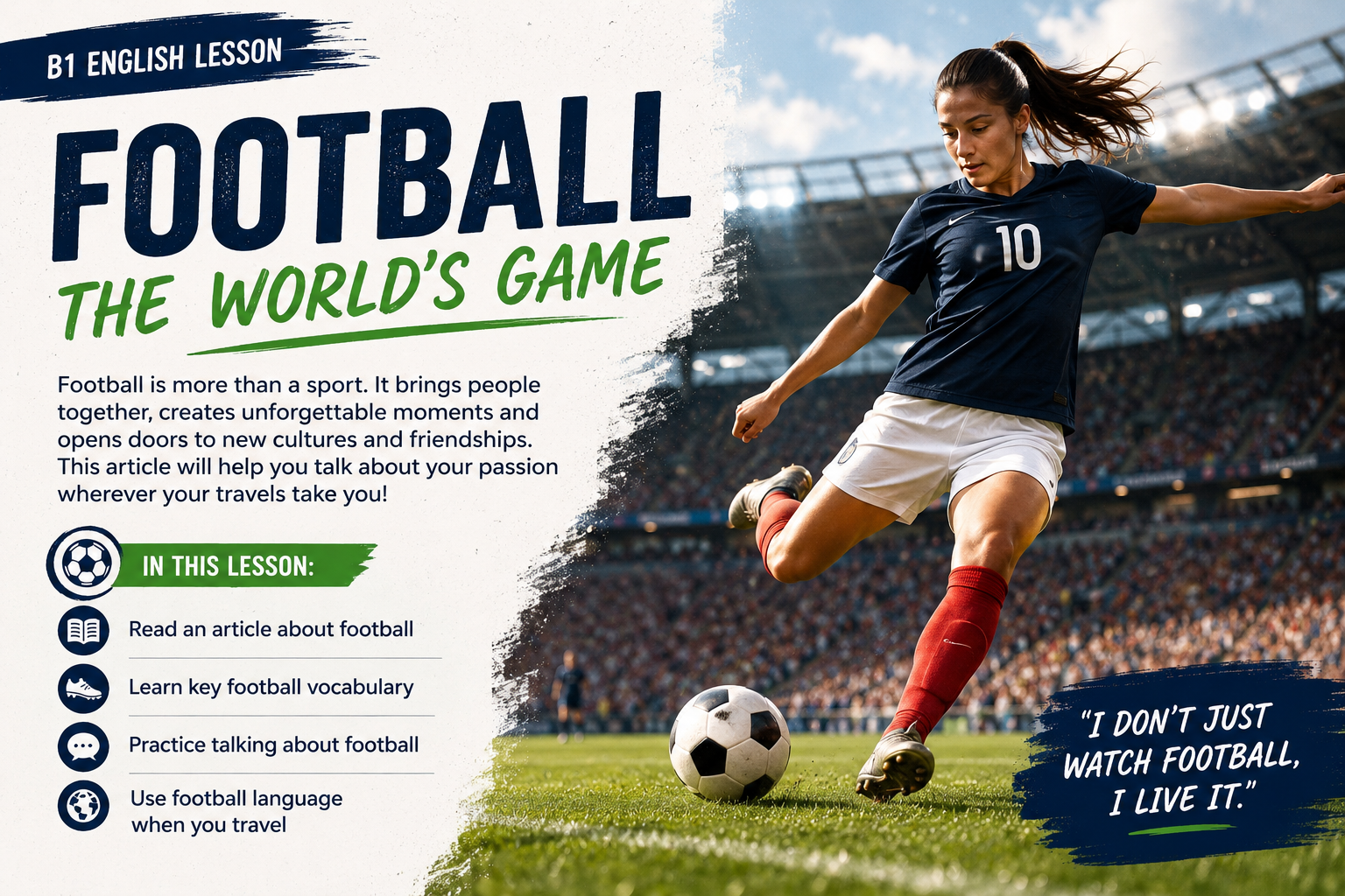 Football: The World's Game lesson cover